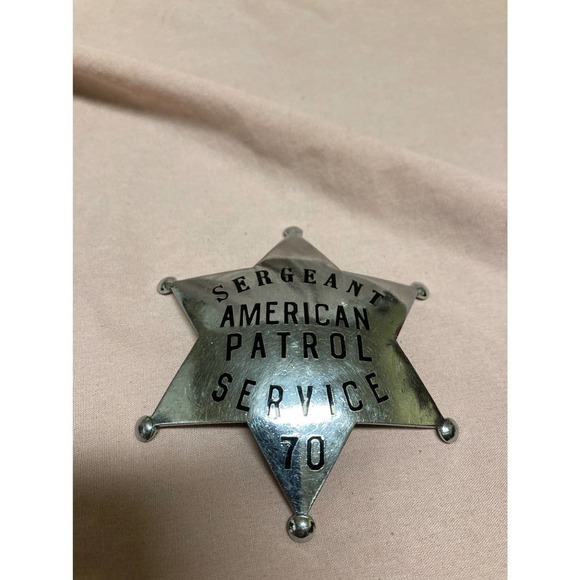 Sergeant American Patrol Service Ed Jones Badge Obsolete - Picture 1 of 2